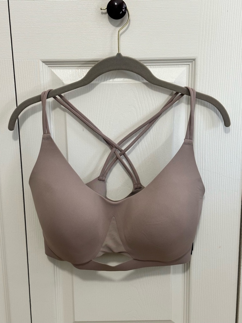 Victoria Secret VSX Elevate Stretch-Comfort Strappy-Back‎ Sports Bra Large DD/G